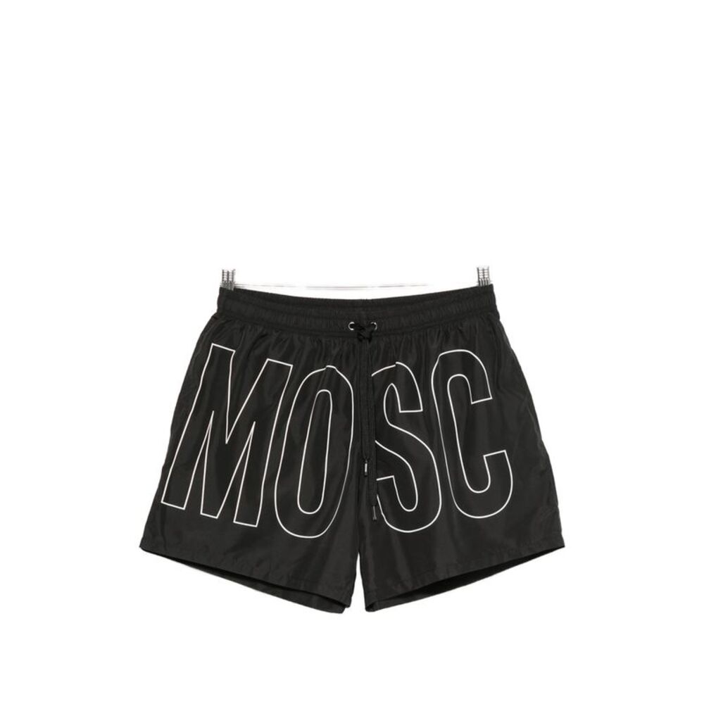 Moschino Black Beachwear - Swim Shorts Men
